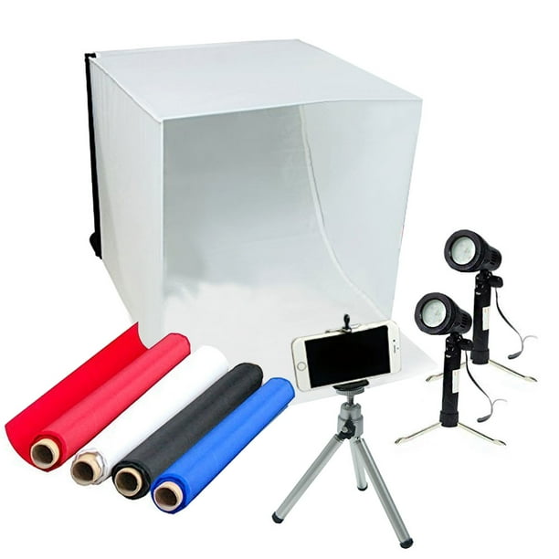 Photo Box Photo Light Box Photography 16x16x16 inch Professional 126 LED Light Shooting Tent Table Top Lighting Kit with 6 Background Papers